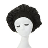 New Women's Satin Solid Wide-brimmed Sleeping Hat Unisex Head Wrap Elastic Band Cap Hair Care Bonnet Night Hat Bonnet De Nuit